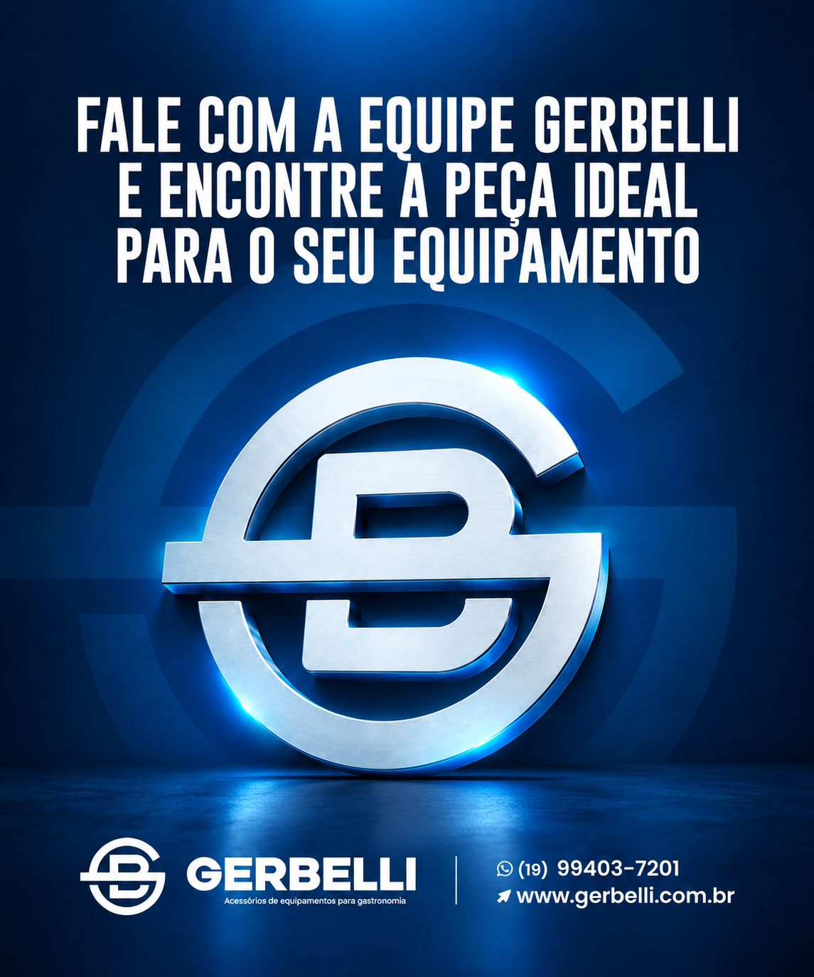 Fale com a equipe Gerbelli e encontre a peça ideal para o seu equipamento