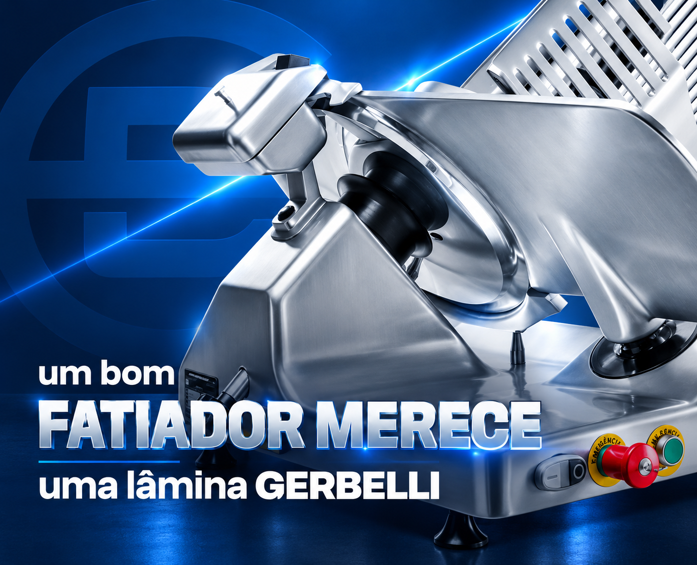 Um bom fatiador merece uma lâmina Gerbelli